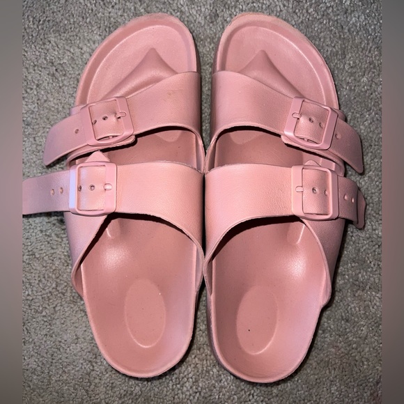 Target Pink Double Strap Waterproof Jelly Slide Sandals Womens 11 - Picture 3 of 8